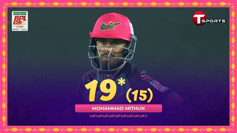 Captain Mithun Scored Runs Against Khulna Tigers Bpl T