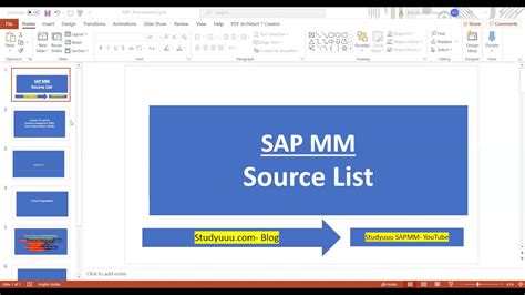 SAP MM Source List Requirement Explanation And Configuration Full