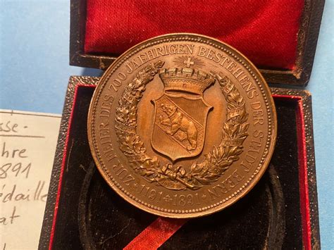 SUISSE 700 JAHRE BERN 1891 BRONZE MEDAILLE Kaufen Auf Ricardo