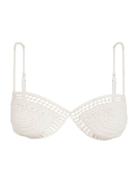 ViX By Paula Hermanny Wo Firenze Crochet Helena Bikini Top White