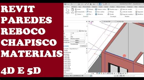 Aula Revit Editando Criando E Inserindo Paredes Reboco Emboco