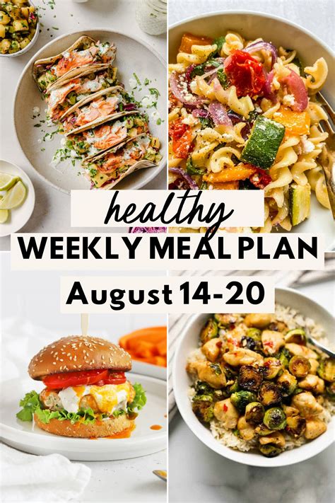 Healthy Weekly Meal Plan January February Lowcalicious