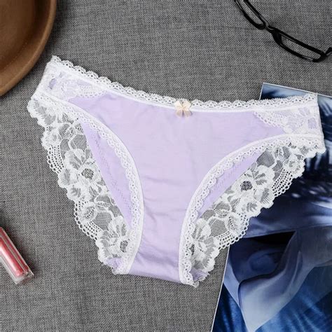 New Modal Women Panties Sexy Lace Underwear Cotton Brisfs Seamless