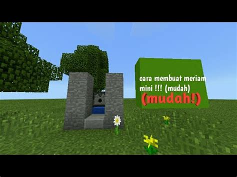 Cara Membuat Meriam Mini Di Minecraft Mudah YouTube