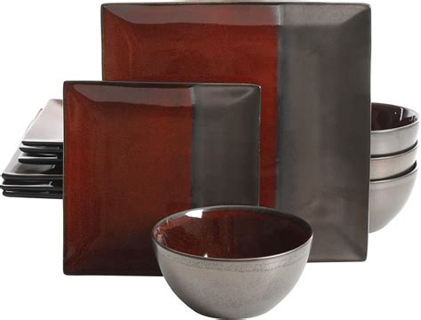 Amazon Gibson Elite Decadence Piece Reactive Glaze Dinnerware