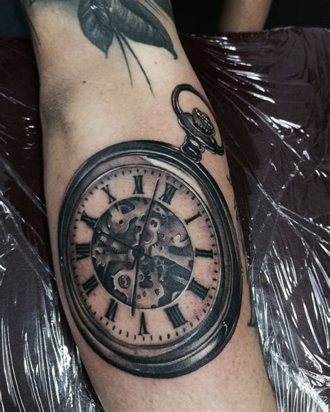 Tattoo Clock Black And Grey Tattoolucas Clock Tattoo Clock Tattoo