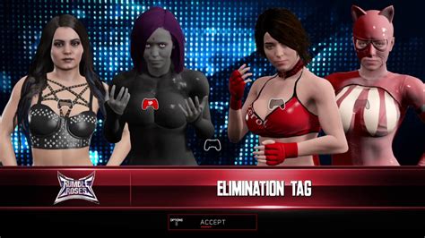 Wwe 2k17 Universe Mode Rumble Roses Brand 4 15 2017 Youtube