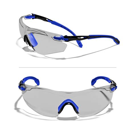 Defender Safety Optifense Vs3 Anti Fog Premium Smoked Safety Glasses Ansi Z87 Frame Color