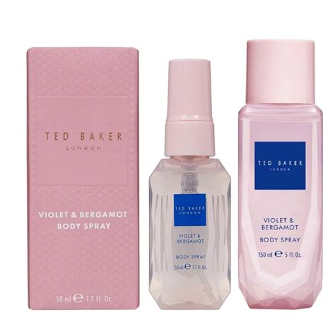 Ted Baker Body Spray Raspberry Orange Violet Rose Bergamot Blossom Gift