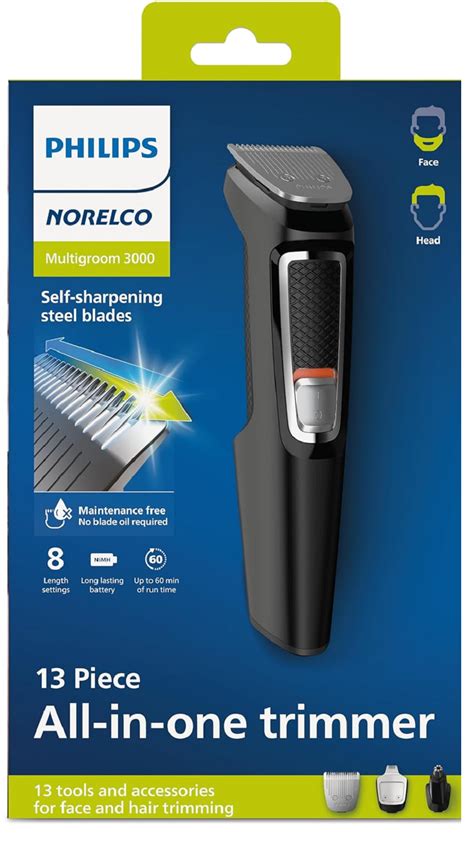 Philips Norelco Multi Groomer All In One Trimmer Series 3000 13 Piece