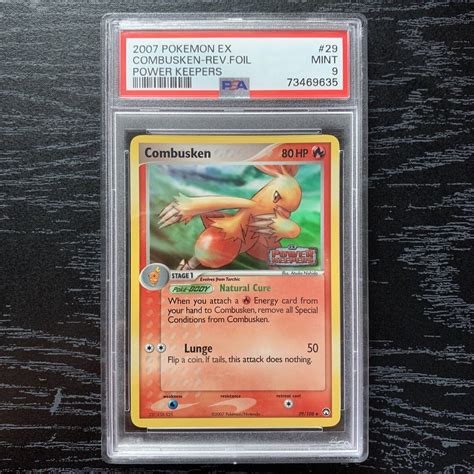 Combusken 29108 Psa 9 Mint Reverse Holo Uncommon Pokémon Card Ex Power