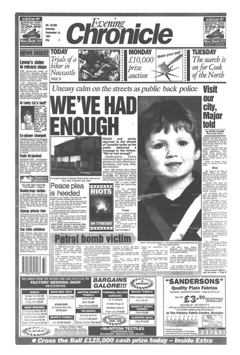 Tyneside Riots How The Chronicle Reported On A Dramatic Week 25 Years