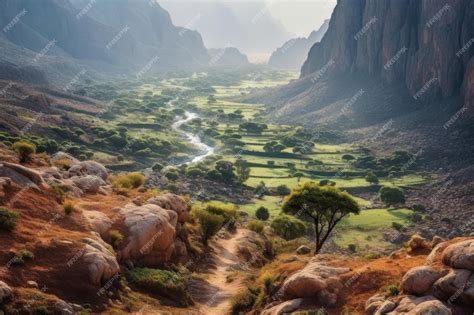 Premium AI Image | Stunning landscape in socotra yemen