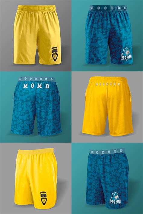 Mens Soccer Sports Shorts Mockup Set Psfiles