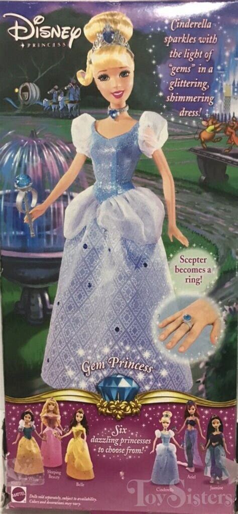 Disney Dolls Cinderella Mattel 2 Gem Princess 2006 Toy Sisters