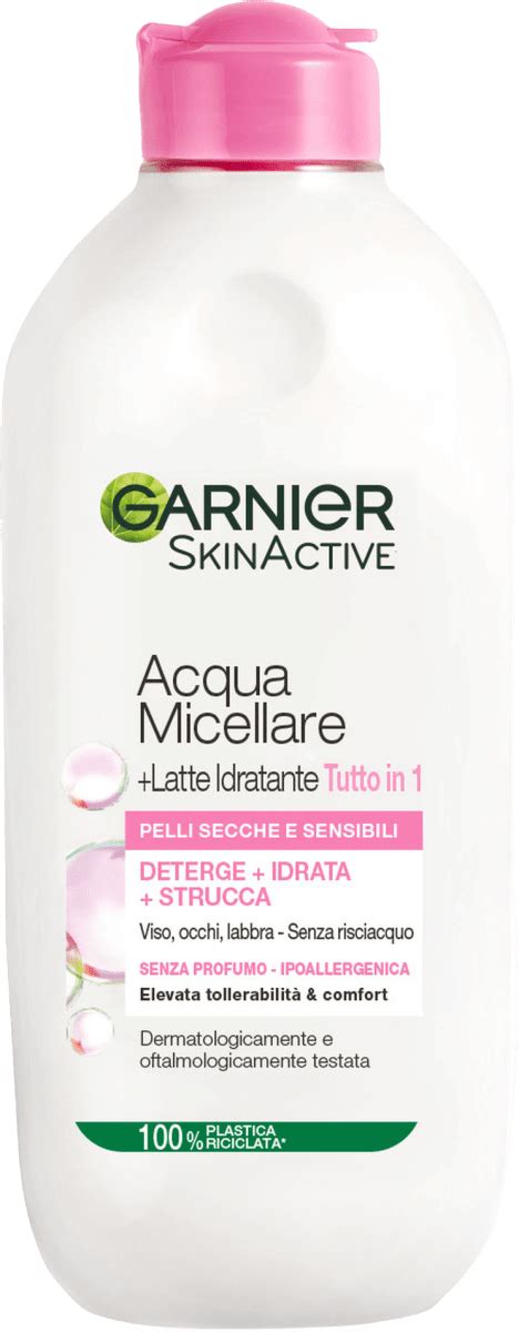 GARNIER SKIN ACTIVE Acqua Micellare Latte Idratante Pelli Secche E