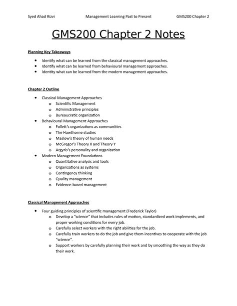 Gms200 Chapter 2 Notes Gms200 Chapter 2 Notes Planning Key Takeaways Identify What Can Be