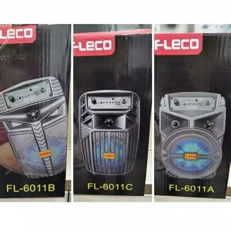 Fleco 6 5 Inch Blietooth Speaker F 6011 Latest Bonus Mic Remote Art