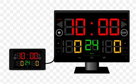 Scoreboard Display Device Cartoon Basketball Go Game Clock, PNG, 1024x637px, Scoreboard, Alarm ...