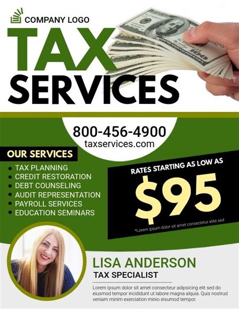 Pin By Postermywall On Corporate Flyer Templates Tax Services Tax