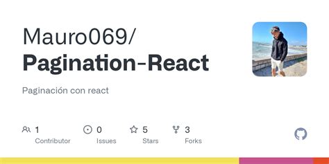 Github Mauro Pagination React Paginaci N Con React