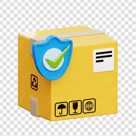 Premium PSD | Package security 3d icon