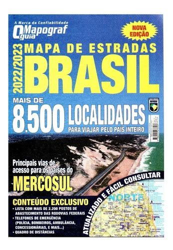 Guia Mapa De Estradas Brasil 2022 2023 O Guia Mapograf MercadoLivre