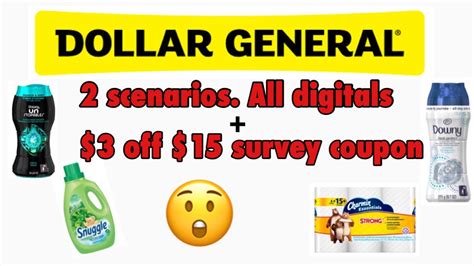 Dollar General Scenarios Using All Digitals And Off Coupon