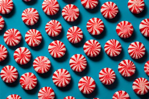 Sweet Red And White Peppermint Candy Stock Photo - Download Image Now ...