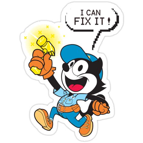 "Fix It Felix! " Stickers by Kapster McKappen | Redbubble