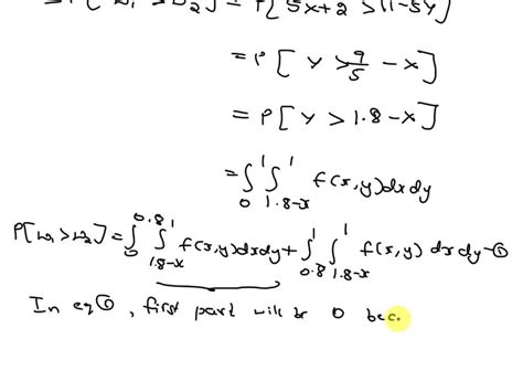 Solved Problem 7 Suppose That The Random Variables X And Y Have The Following Joint