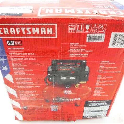 Craftsman 6 Gallon Single Stage Portable Electric Pancake Air Compressor Dutch Goat