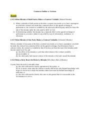 Contracts Ii Monserud Docx Contracts Outline W Sections Mistake