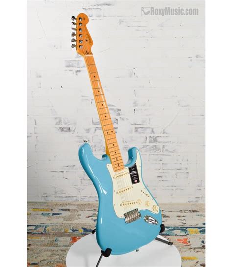 Fender American Professional Ii Strat Miami Blue Electric Guitar With Case Roxy Music