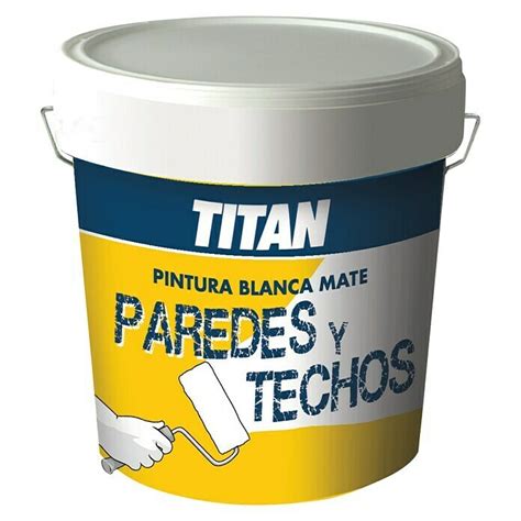 Titan Pintura Para Paredes Y Techos Blanco 15 L Mate BAUHAUS