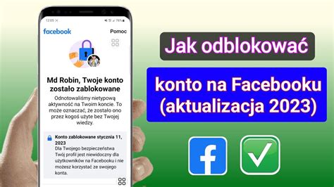 Jak Odblokowa Konto Na Facebooku Aktualizacja Napraw Swoje Konto