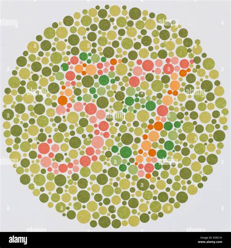 Ishihara color vision test plates used for color blindness screening ...