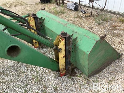 John Deere 148 Tractor Mounted Loader W Bucket And Bale Spear Bigiron Auctions