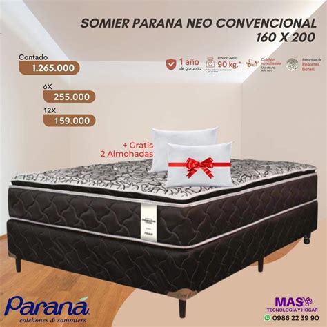 Sommier Paran Neo Convencional X Red Sagrados