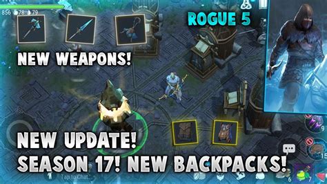 Frostborn NEW UPDATE SEASON 17 ROGUE 5 NEW WEAPONS And NEW