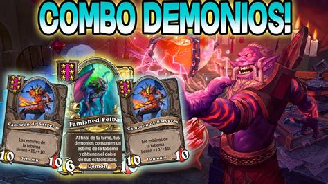 Combo Demonios Hearthstone campos de batalla battlegrounds en español