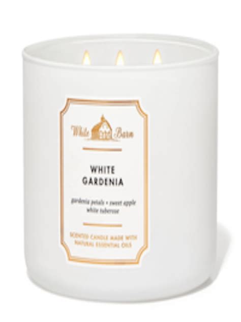 Buy Bath And Body Works White Gardenia 3 Wick Scented Candle With Essential Oils 411 G Candles