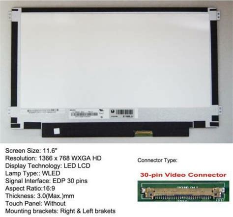 832674 001 NT116WHM N11 GENUINE HP LCD DISPLAY 11 6 LED HD Screen 11