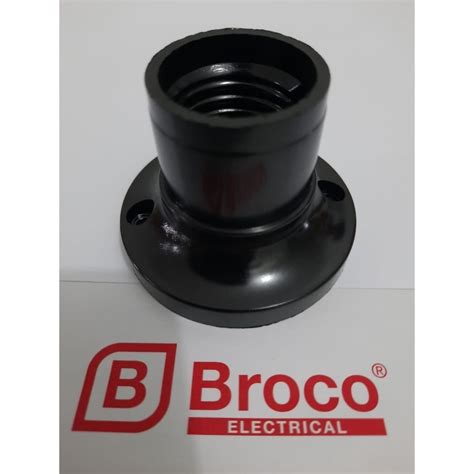 Jual FitTing Lampu Broco 210L DUDUK Plafon E27 BULAT FITING PITING