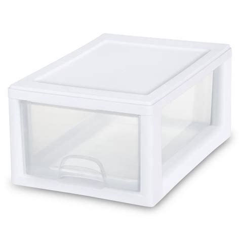 Sterilite 2051 6 Qt Stacking Drawer White 20518006