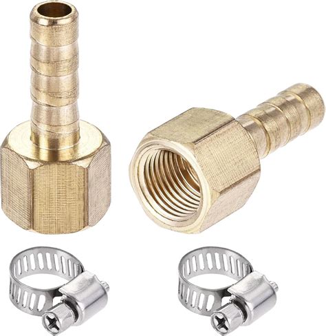 Sourcing Map Brass Barb Hose Fitting Connector Adapter 6mm Barbed X G1