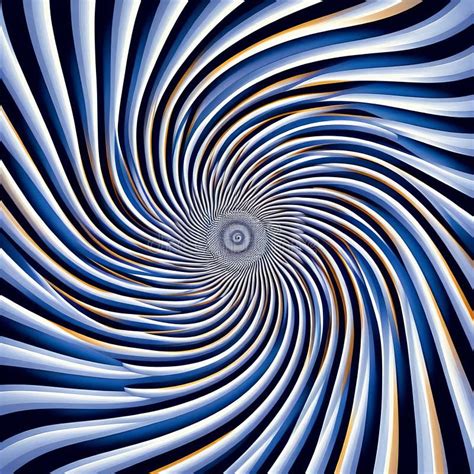 Fraser Spiral Illusion a Concentric Spiral Pattern that Appear Stock ...