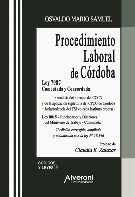 Procedimiento Laboral De C Rdoba Ley Comentada Y Concordada