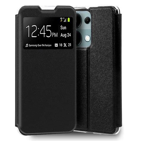 Cool Funda Flip Cover Tipo Libro Liso Negro Para Xiaomi Redmi Note