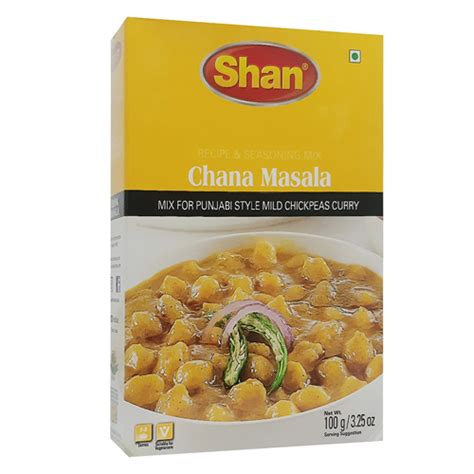 Shan Chana Masala Recipe Seasoning Mix For Punjabi Style Mild